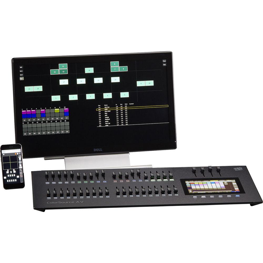 ETC 40-Fader ColorSource AV Console with Network, Audio, and Video