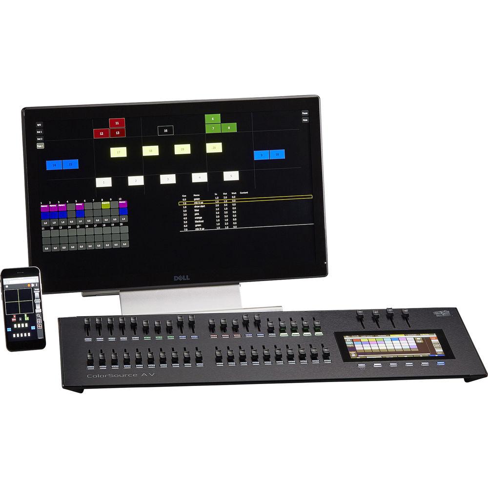 ETC 40-Fader ColorSource AV Console with Network, Audio, and Video