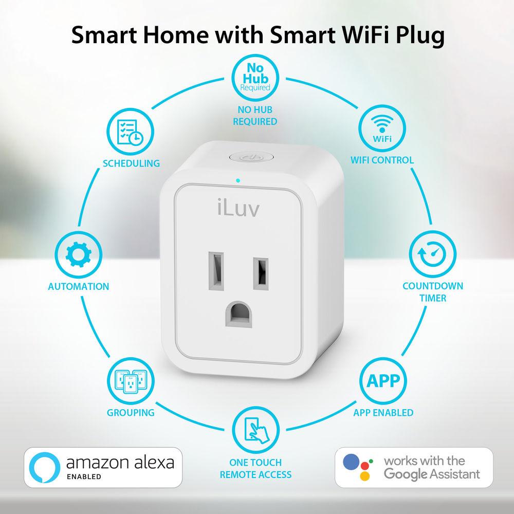 iLuv SMPLUG1ULWH Wi-Fi Smart Plug