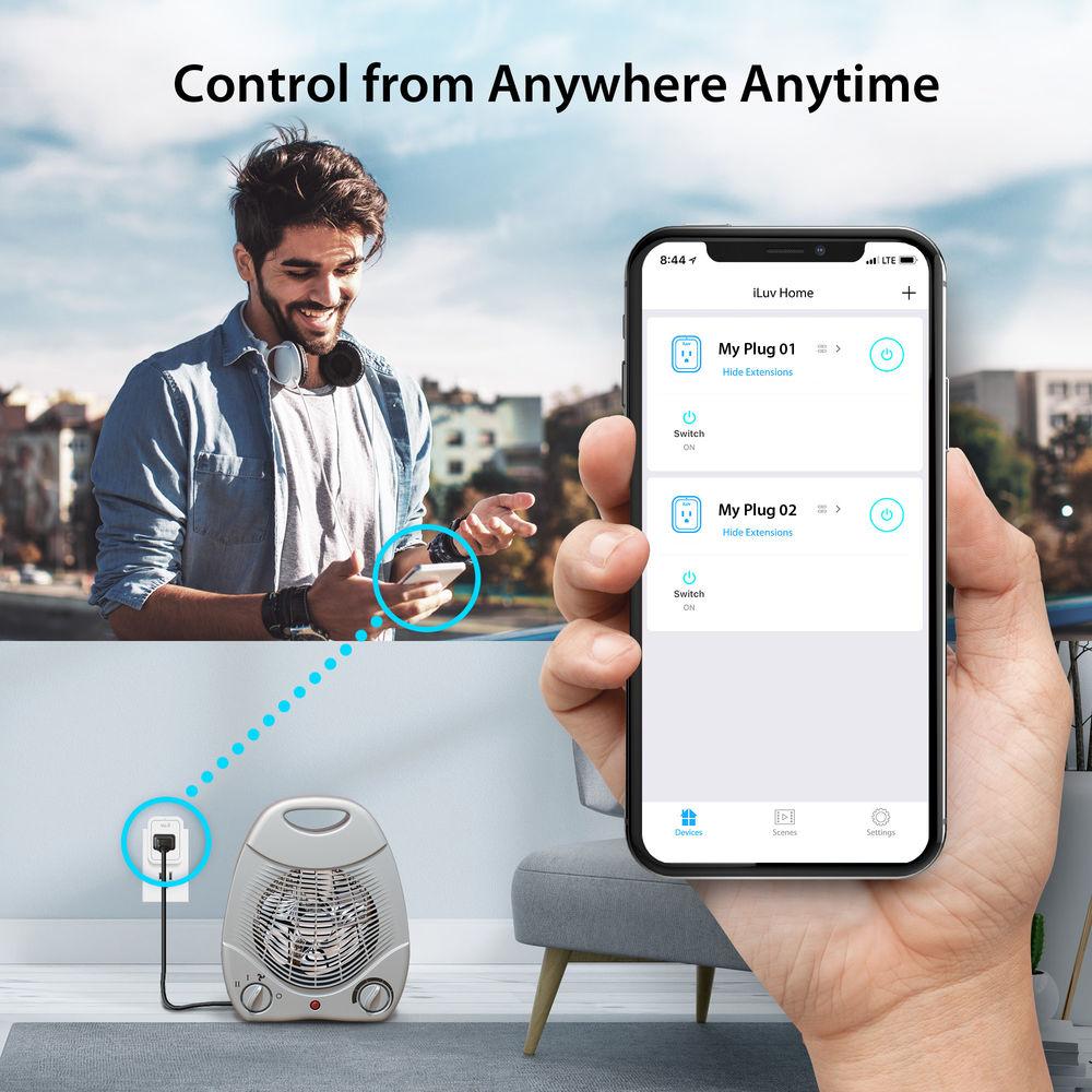 iLuv SMPLUG1ULWH Wi-Fi Smart Plug