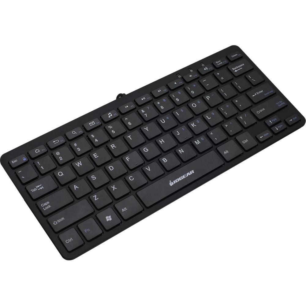 IOGEAR Portable Wired USB Keyboard for Tablets with OTG Adapter