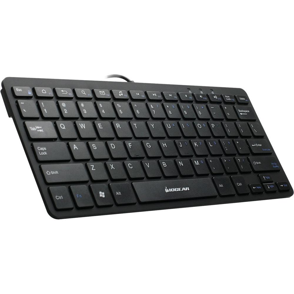 IOGEAR Portable Wired USB Keyboard for Tablets with OTG Adapter