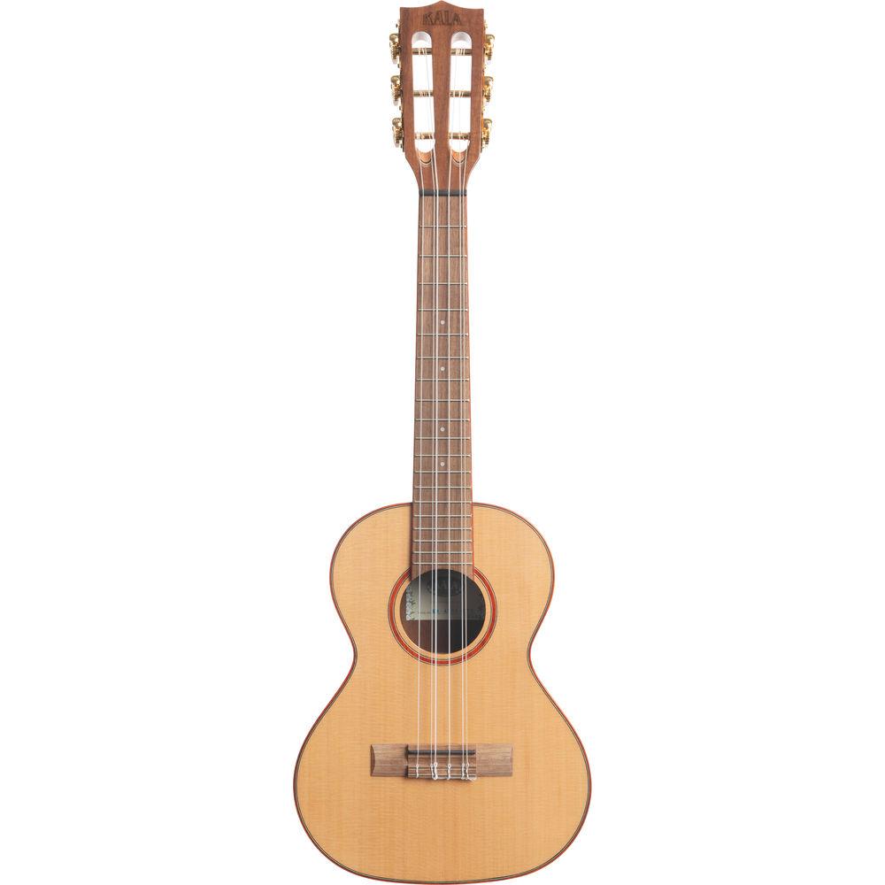 KALA Gloss Solid Cedar Acacia 6-String Tenor Ukulele