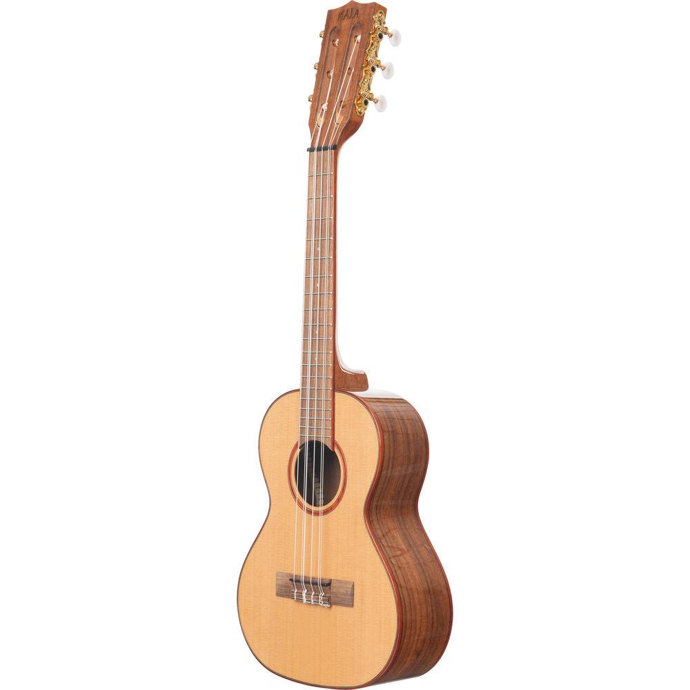 KALA Gloss Solid Cedar Acacia 6-String Tenor Ukulele