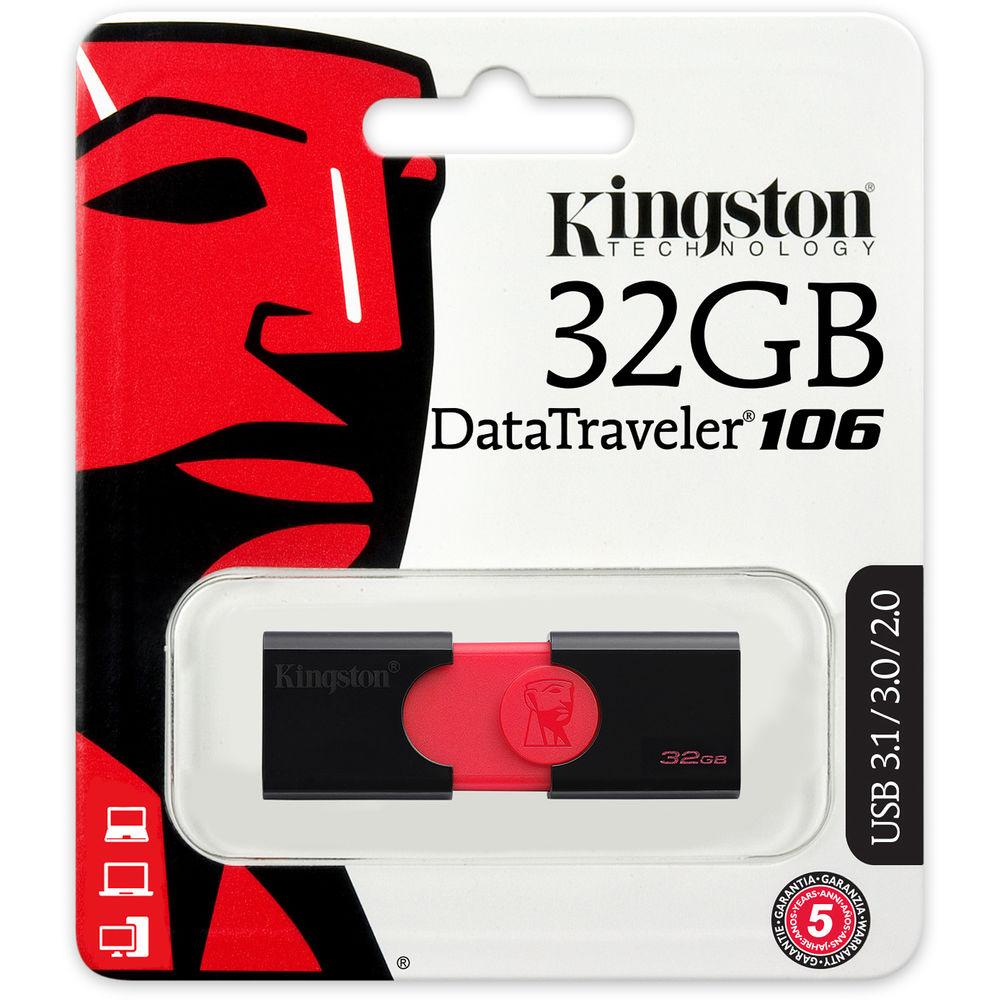 Kingston 32GB DataTraveler 106 USB 3.0 Flash Drive