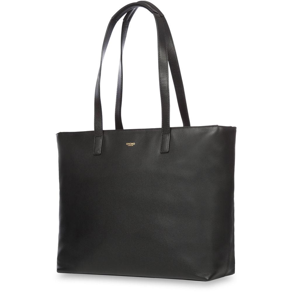 KNOMO USA Maddox Leather Laptop Tote Bag 15"