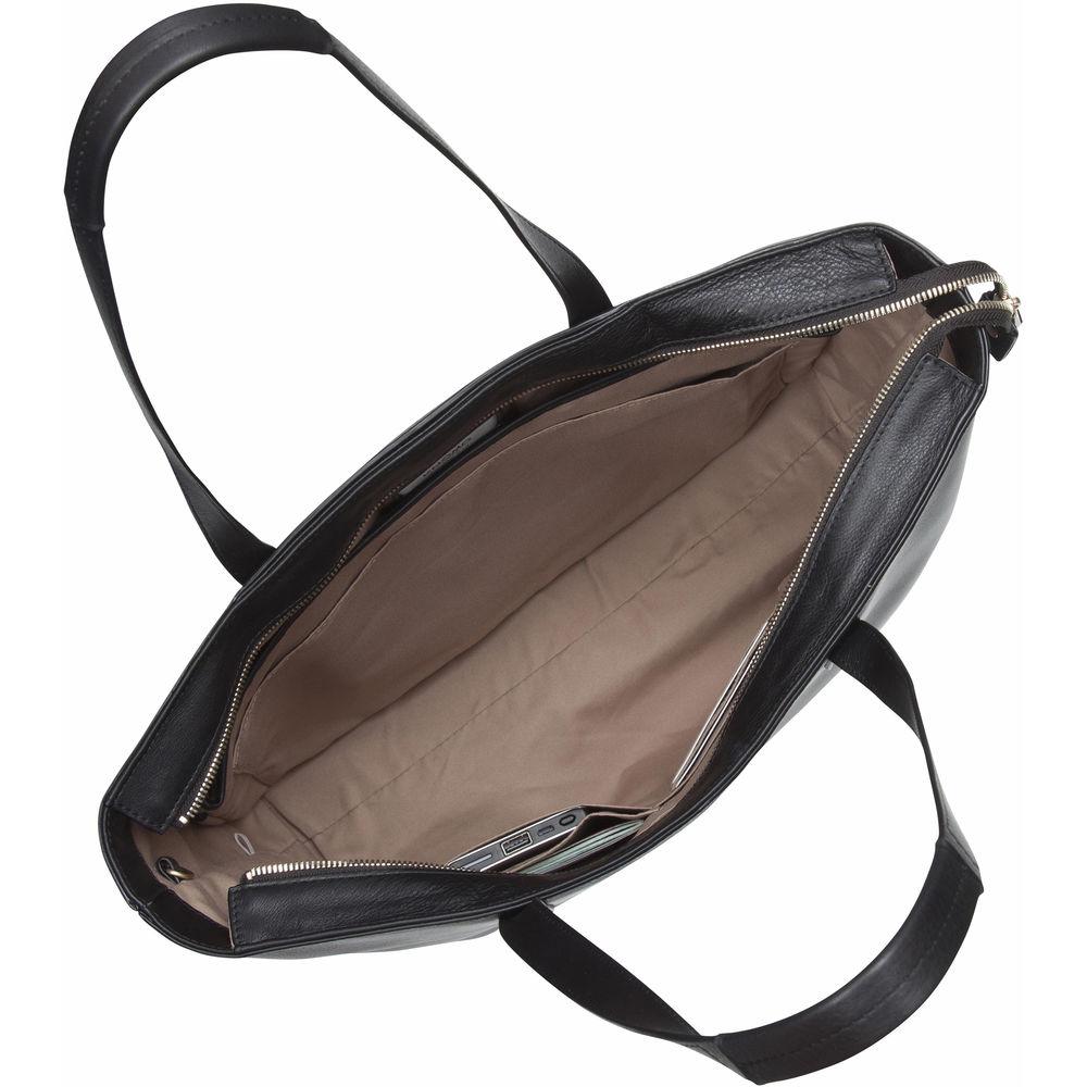 KNOMO USA Maddox Leather Laptop Tote Bag 15"