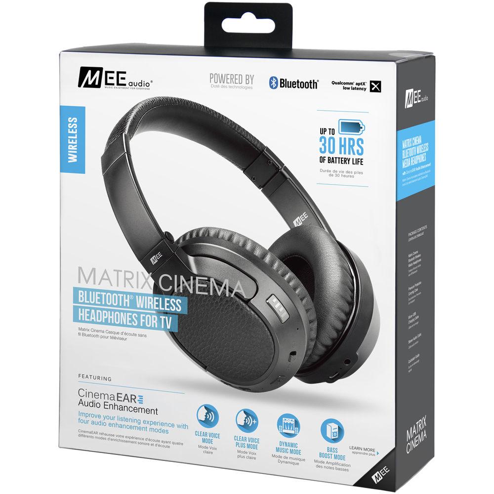MEE audio Matrix Cinema Bluetooth Headphones with CinemaEAR Audio Enhancement