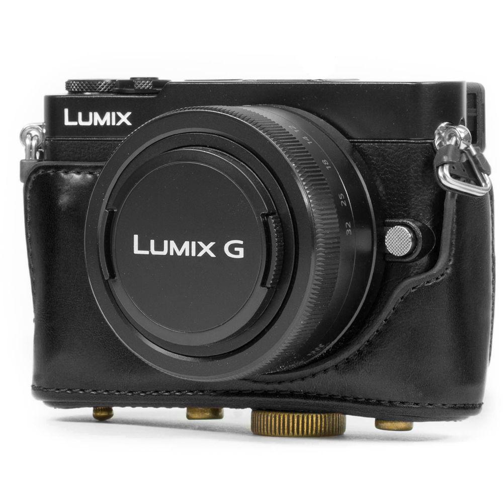 MegaGear Ever Ready PU Leather Case with Strap for Panasonic LUMIX DMC-GM5 with 12-32mm Lens