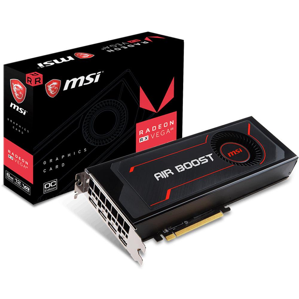 MSI Radeon RX Vega 64 Air Boost 8G OC Graphics Card