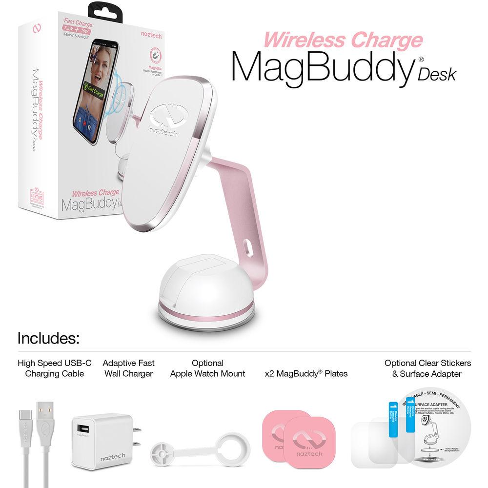 Naztech MagBuddy Wireless Charger Desk Mount