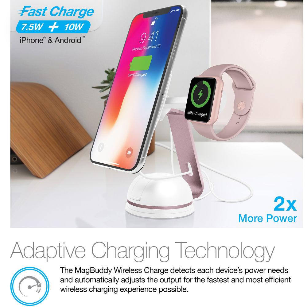 Naztech MagBuddy Wireless Charger Desk Mount