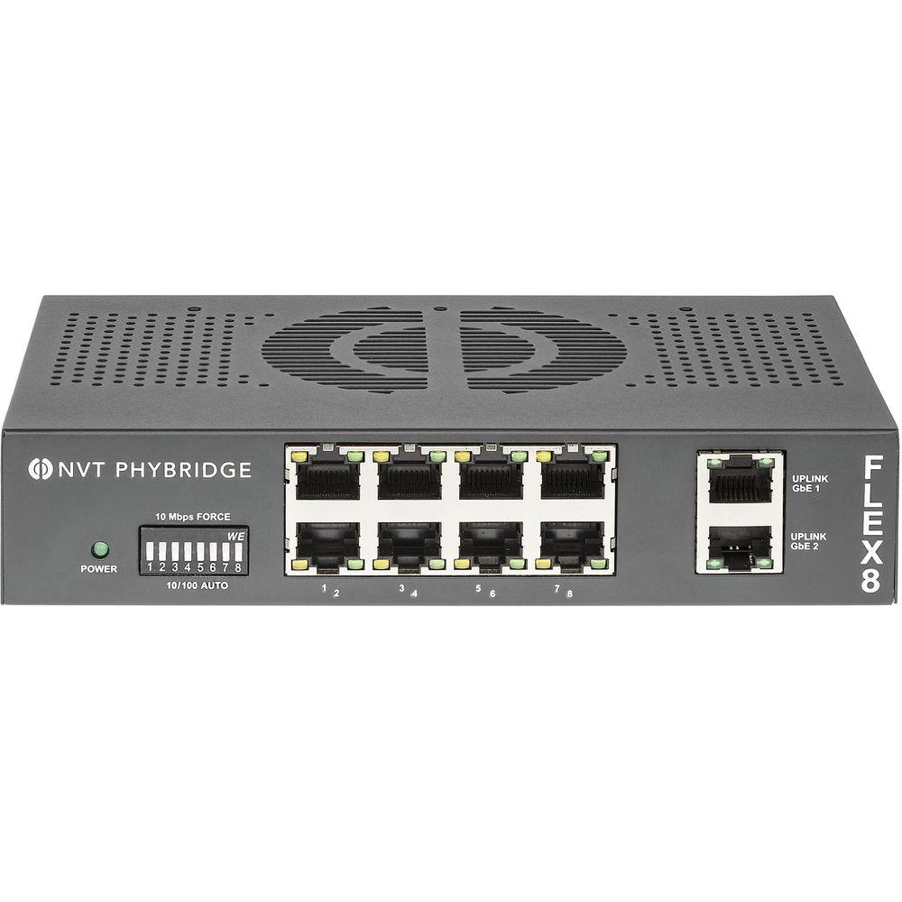 NVT FLEX8 8-Port PoE Unmanaged Switch