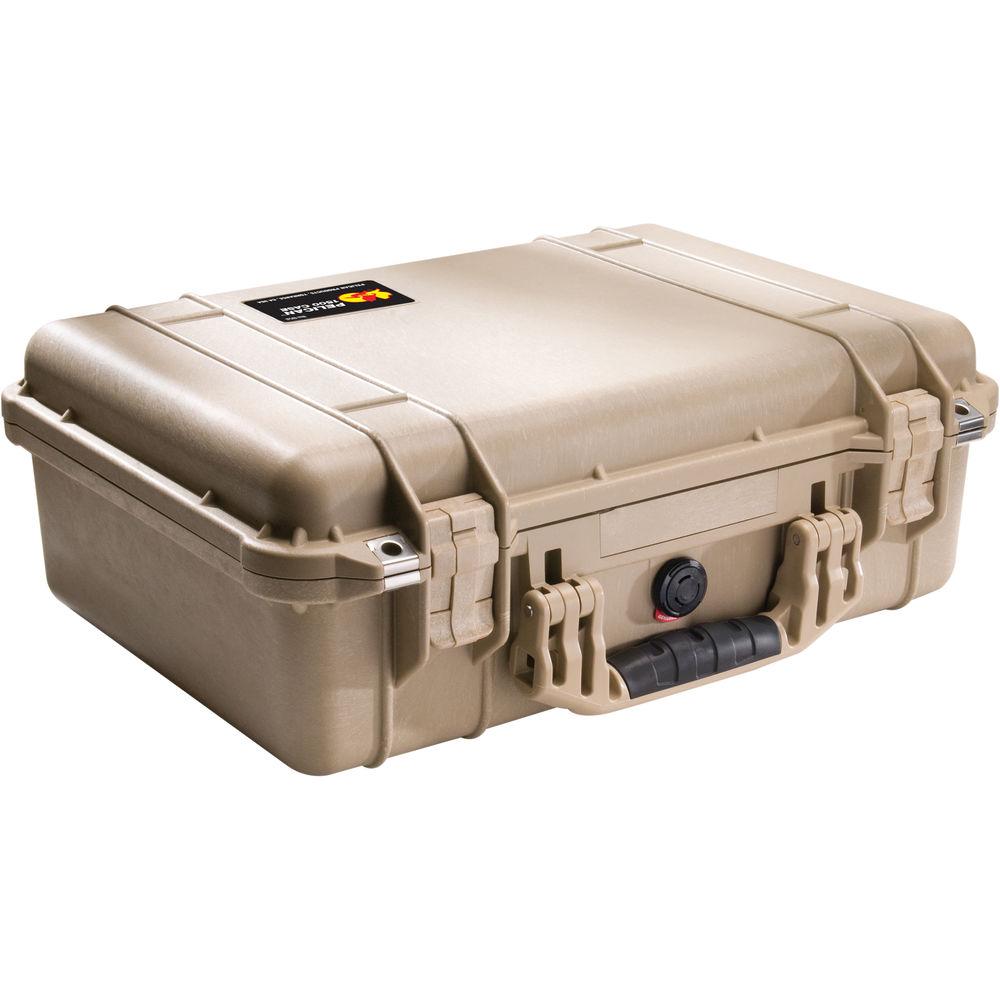 Pelican 1504 Waterproof 1500 Case with Yellow and Black Divider Set