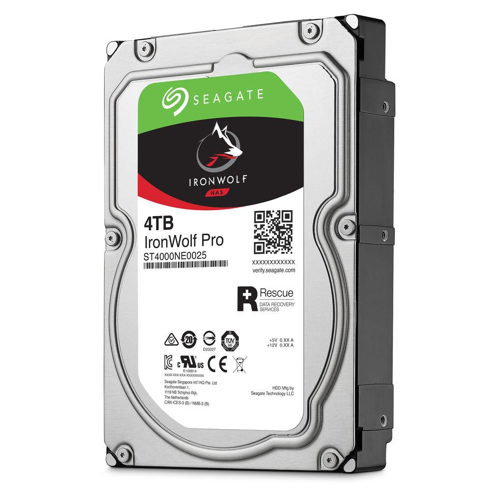 Seagate 4TB IronWolf Pro 7200 rpm SATA III 3.5" Internal NAS HDD