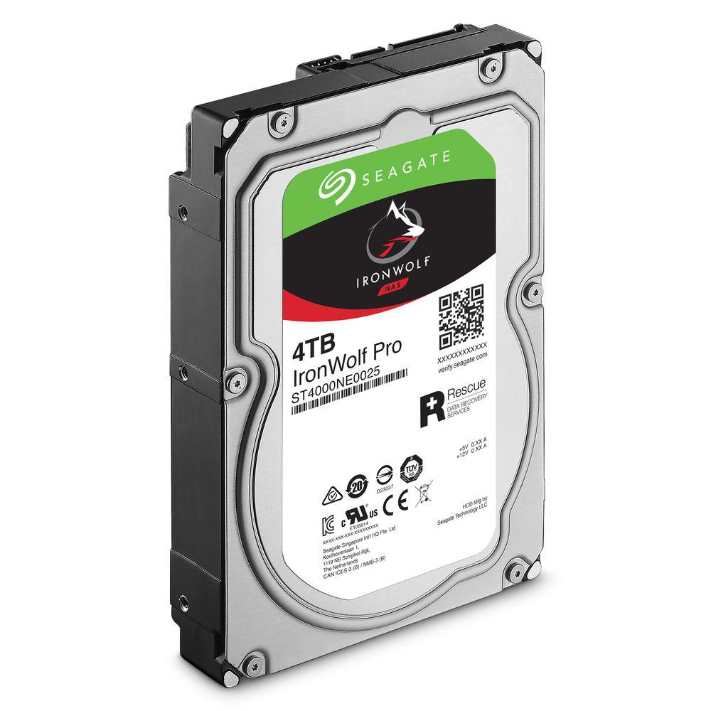 Seagate 4TB IronWolf Pro 7200 rpm SATA III 3.5" Internal NAS HDD