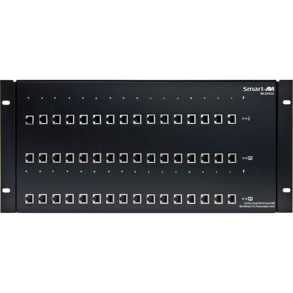 Smart-AVI Powered Rack Chassis with DVI USB CAT5 Transmitter