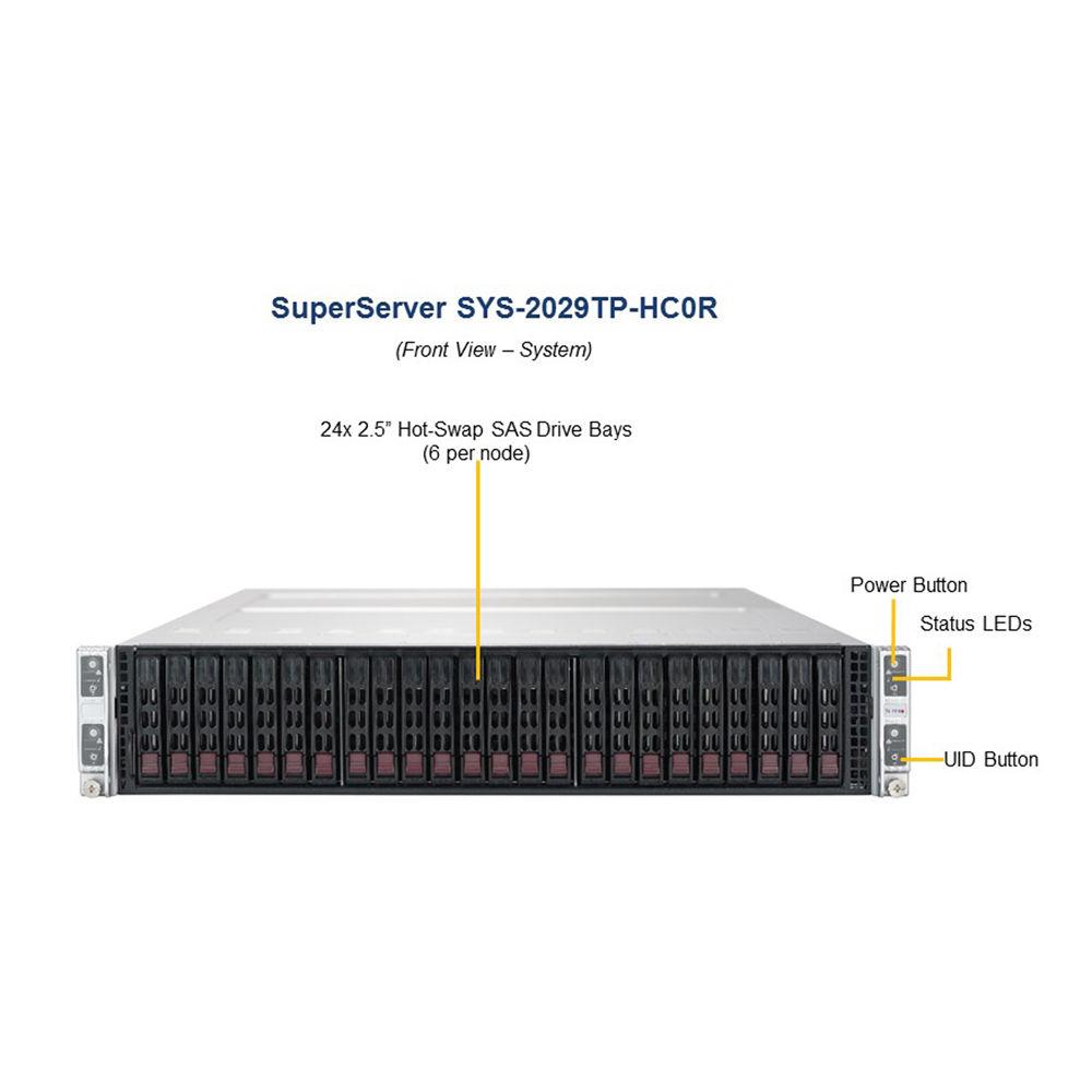 Supermicro SuperServer 2029TP-HC0R with Chassis CSV-217HQ -R2K20BP2 BPN-ADP-S3008L