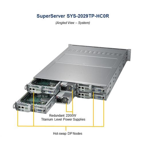 Supermicro SuperServer 2029TP-HC0R with Chassis CSV-217HQ -R2K20BP2 BPN-ADP-S3008L