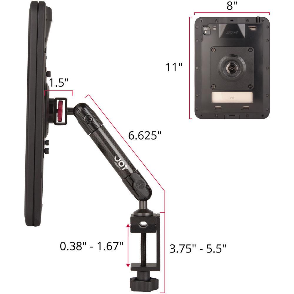 The Joy Factory MagConnect Pro C-Clamp Mount with aXtion Pro Ultra Case for iPad Pro 9.7 & iPad Air 2