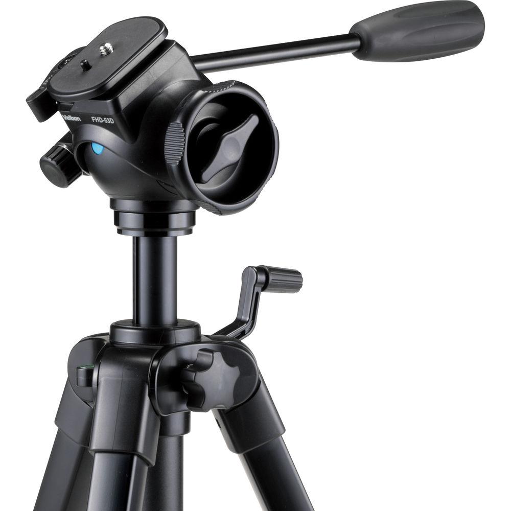 Velbon EX-547 VIDEO N 4-Section Aluminum Tripod with 2-Way Pan Tilt Head