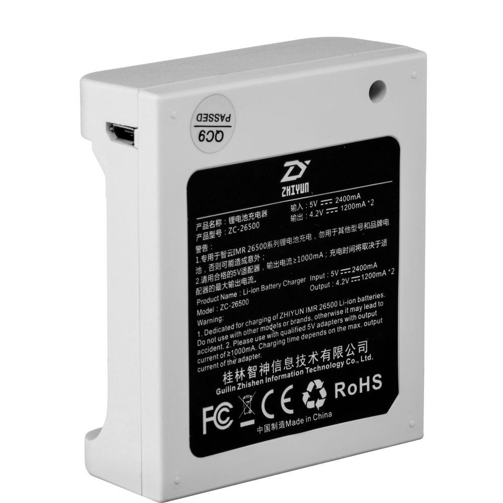 Zhiyun-Tech Dual-Bay Charger For 26500 Battery