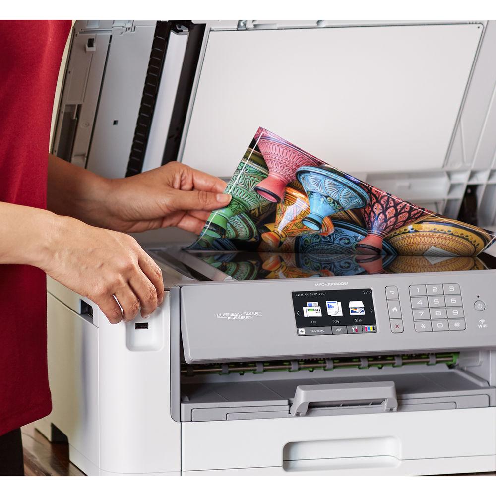 Brother MFC-J5830DW XL Business Smart Plus All-in-One Inkjet Printer with Four Sets of INKvestment Inks