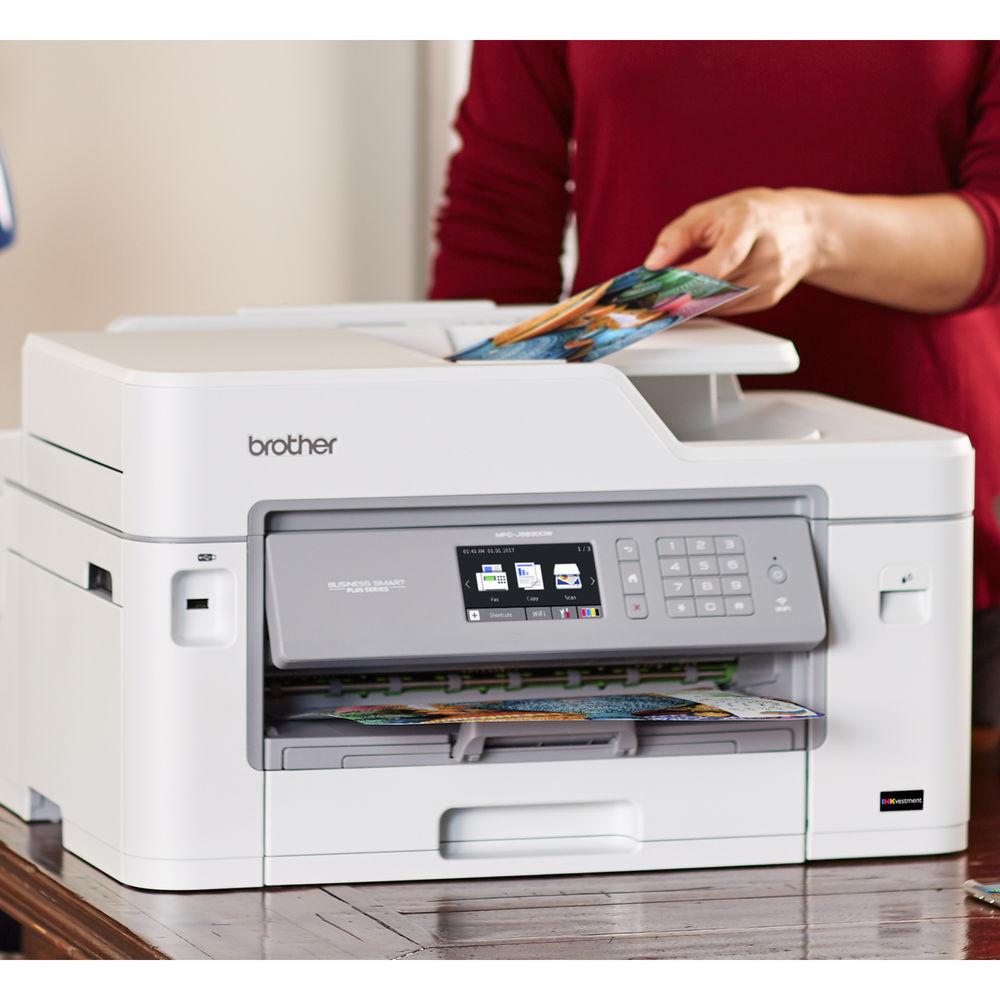 Brother MFC-J5830DW XL Business Smart Plus All-in-One Inkjet Printer with Four Sets of INKvestment Inks