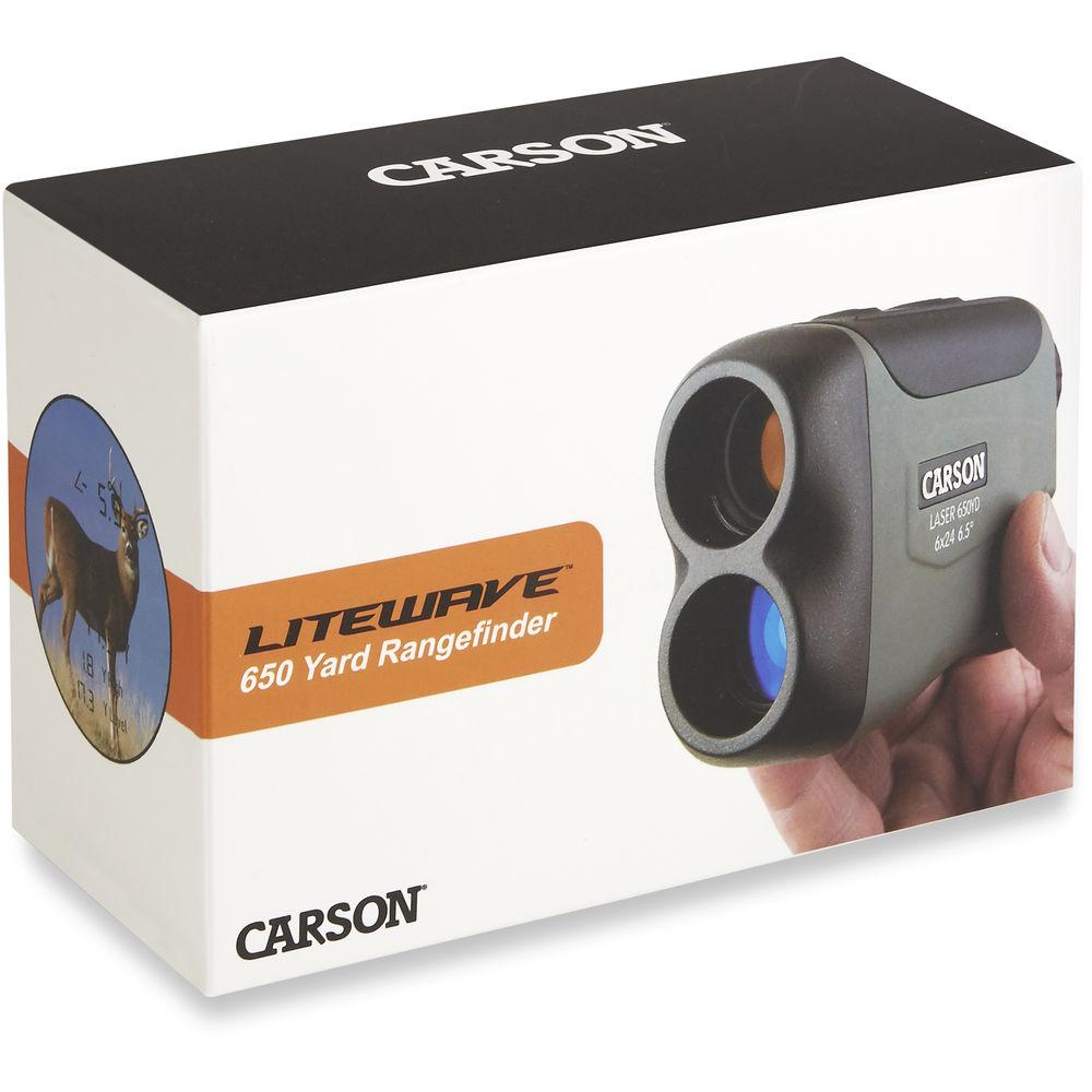 Carson 6x24 LiteWave 650-Yard Laser Rangefinder