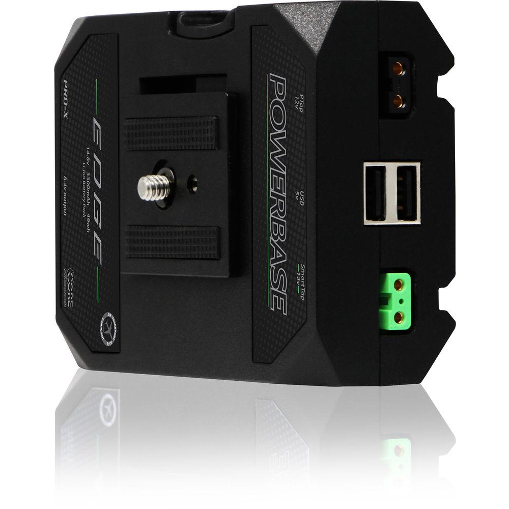 Core SWX Powerbase EDGE Battery with LP-E6 Cable & D-Tap Charger