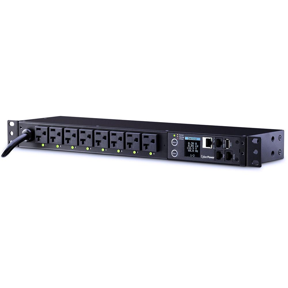 CyberPower Switched PDU 20A 120V Nema 5-20P Input 8 Nema 5-20R Output 12