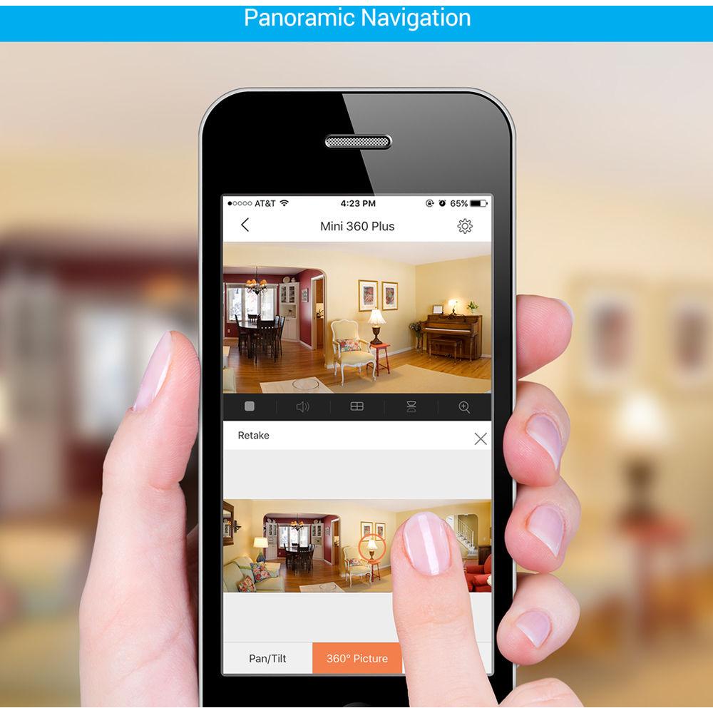 ezviz Mini 360 Plus 1080p Wi-Fi Pan Tilt Camera with Night Vision