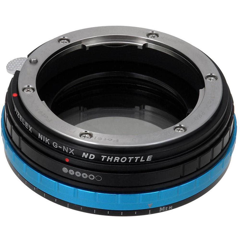FotodioX Nikon F Lens to Samsung NX-Mount Camera Vizelex ND Throttle Adapter