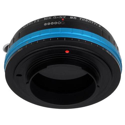 FotodioX Nikon F Lens to Samsung NX-Mount Camera Vizelex ND Throttle Adapter