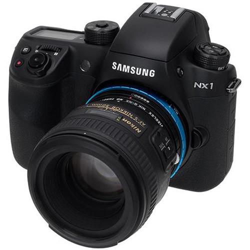 FotodioX Nikon F Lens to Samsung NX-Mount Camera Vizelex ND Throttle Adapter