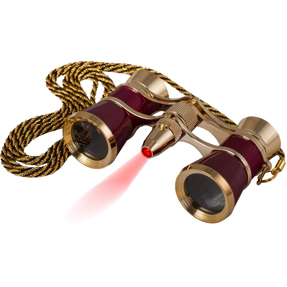 Levenhuk Broadway 325F Opera Glasses with Chain