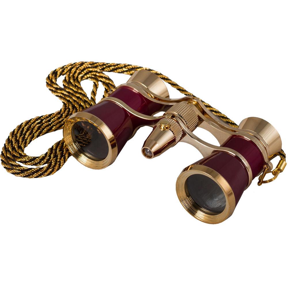 Levenhuk Broadway 325F Opera Glasses with Chain