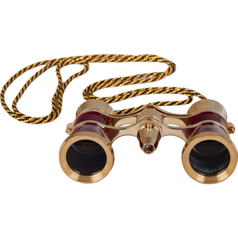 Levenhuk Broadway 325F Opera Glasses with Chain