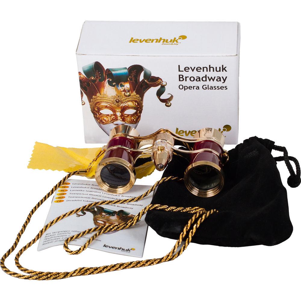 Levenhuk Broadway 325F Opera Glasses with Chain