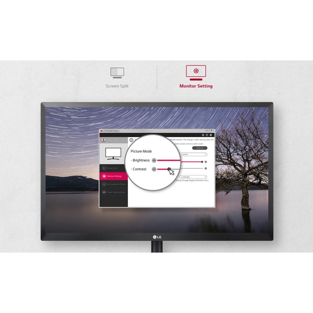 LG 27" LCD D-Sub HDMI DP Tilt Vesa Monitor