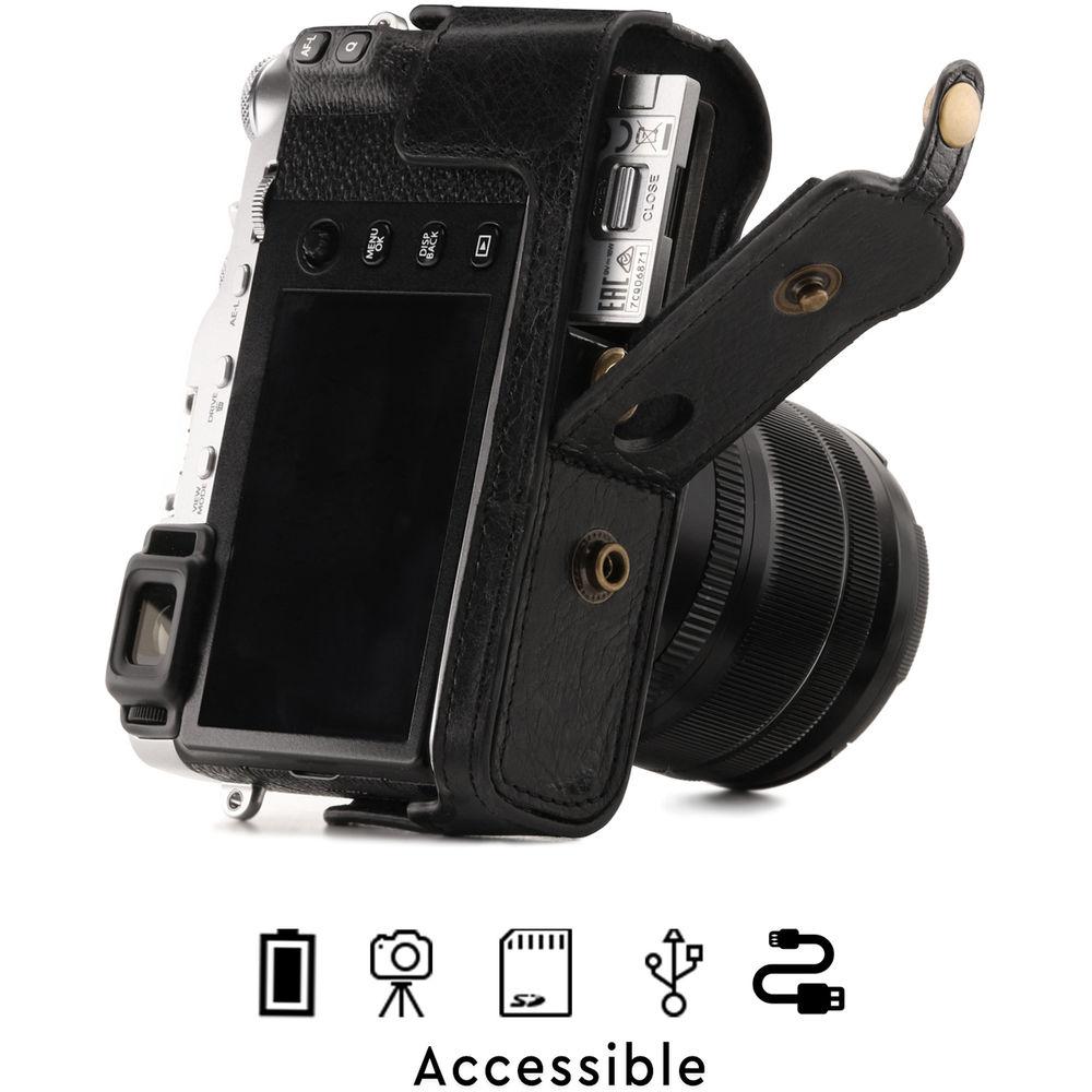 MegaGear Ever Ready Leather Camera Case for Fujifilm X-E3 with 23mm or 18-55mm Lens