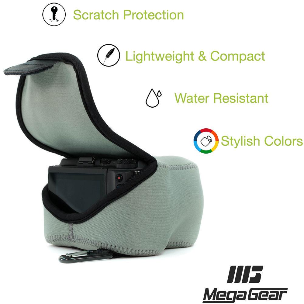 MegaGear MG866 Ultra Light Neoprene Case with Carabiner for Fujifilm X-T2 with 18-55mm