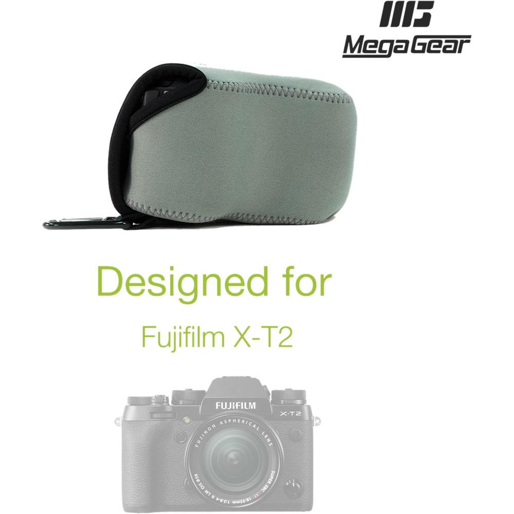 MegaGear MG866 Ultra Light Neoprene Case with Carabiner for Fujifilm X-T2 with 18-55mm