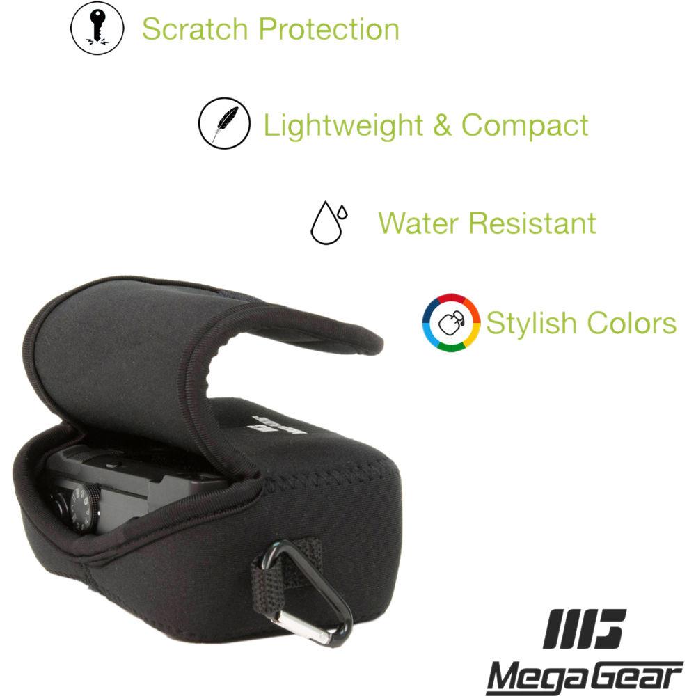 MegaGear Ultra-Light Neoprene Camera Case with Carabiner for Nikon COOLPIX S33