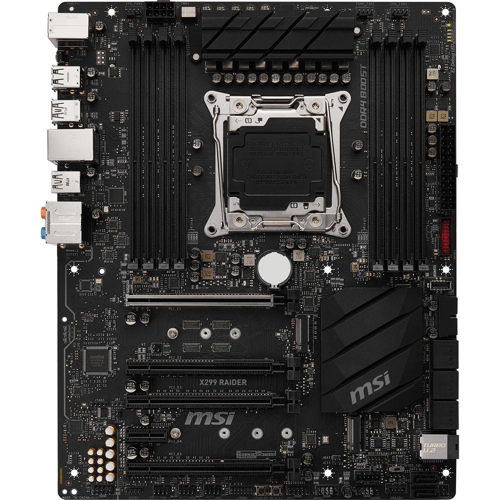 MSI X299 RAIDER LGA2066 ATX Motherboard