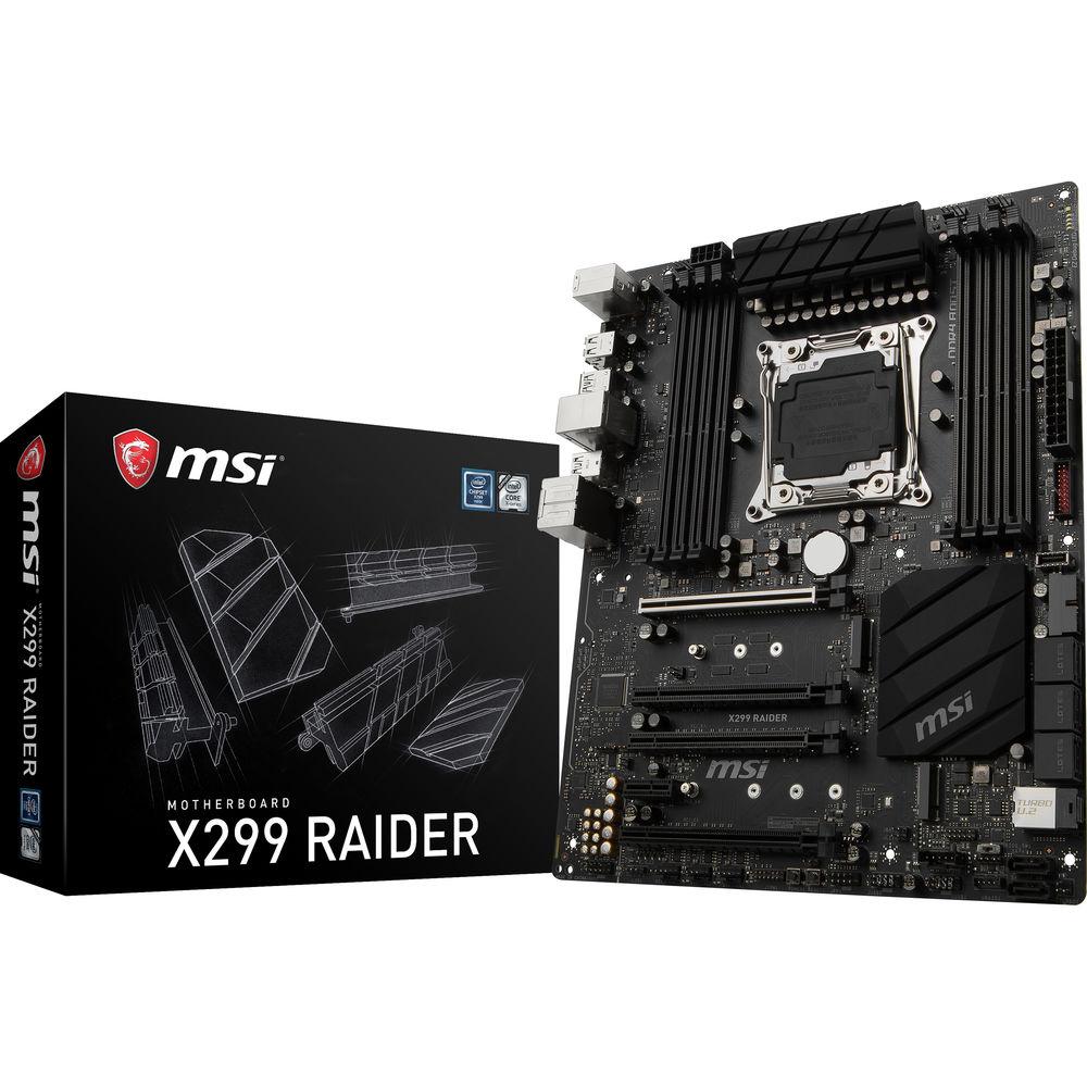 MSI X299 RAIDER LGA2066 ATX Motherboard