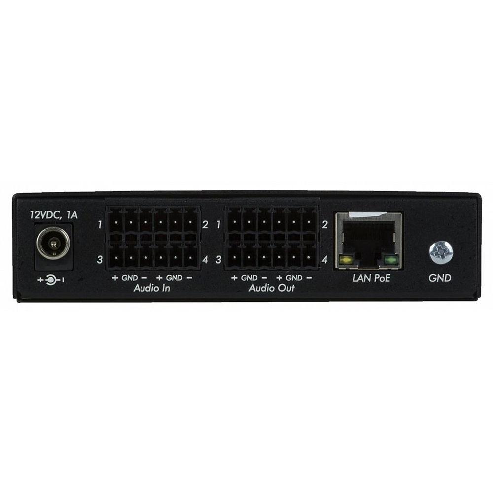 MuxLab Dante Quad Channel Audio PoE Gateway