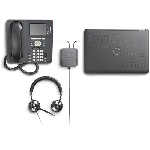 Plantronics MDA220 USB Desk Phone Softphone Switch