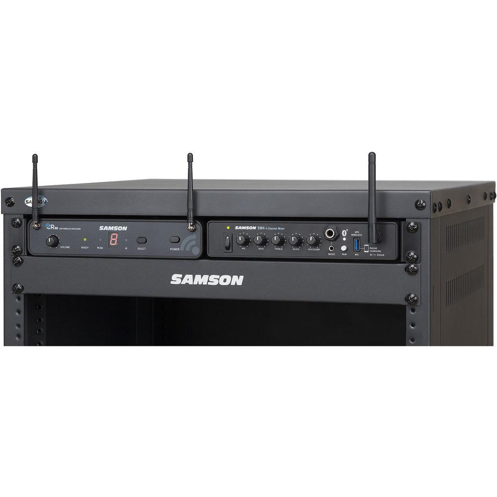 Samson 4-Channel Mixer with USB and Bluetooth Capability