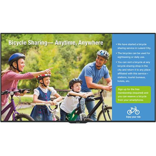 Sharp 70" Class Commercial LCD Display Brilliant Ultra High Definition Resolution